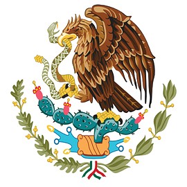 Aigle drapeau Mexique